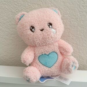 Round1 Crying Heart Bear Pink Teddy Bear Valentine's Day Gift For Her